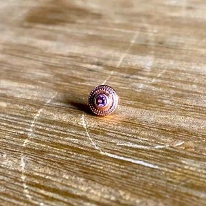 Anatometal Rose Gold Milgrain with Amethyst